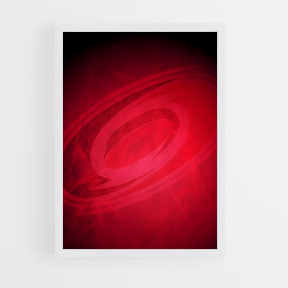 Poster Tourbillon Rouge – affiche Hockey sur glace (vue 3)
